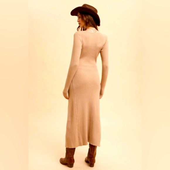 NWT Viscose Blend Knitted Maxi Sweater Dress - Picture 4 of 5